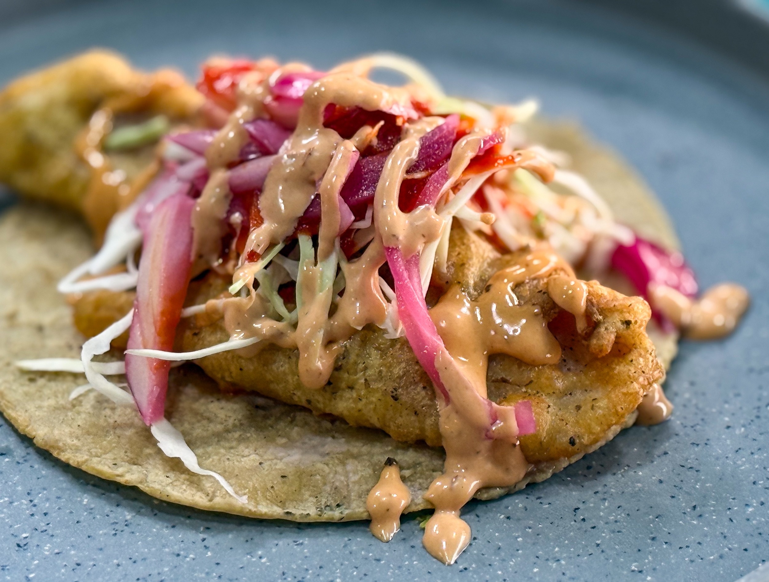 Pescado Capeado Estilo Ensenada (Fish Tacos Ensenada Style) Baja Norte Food Bar