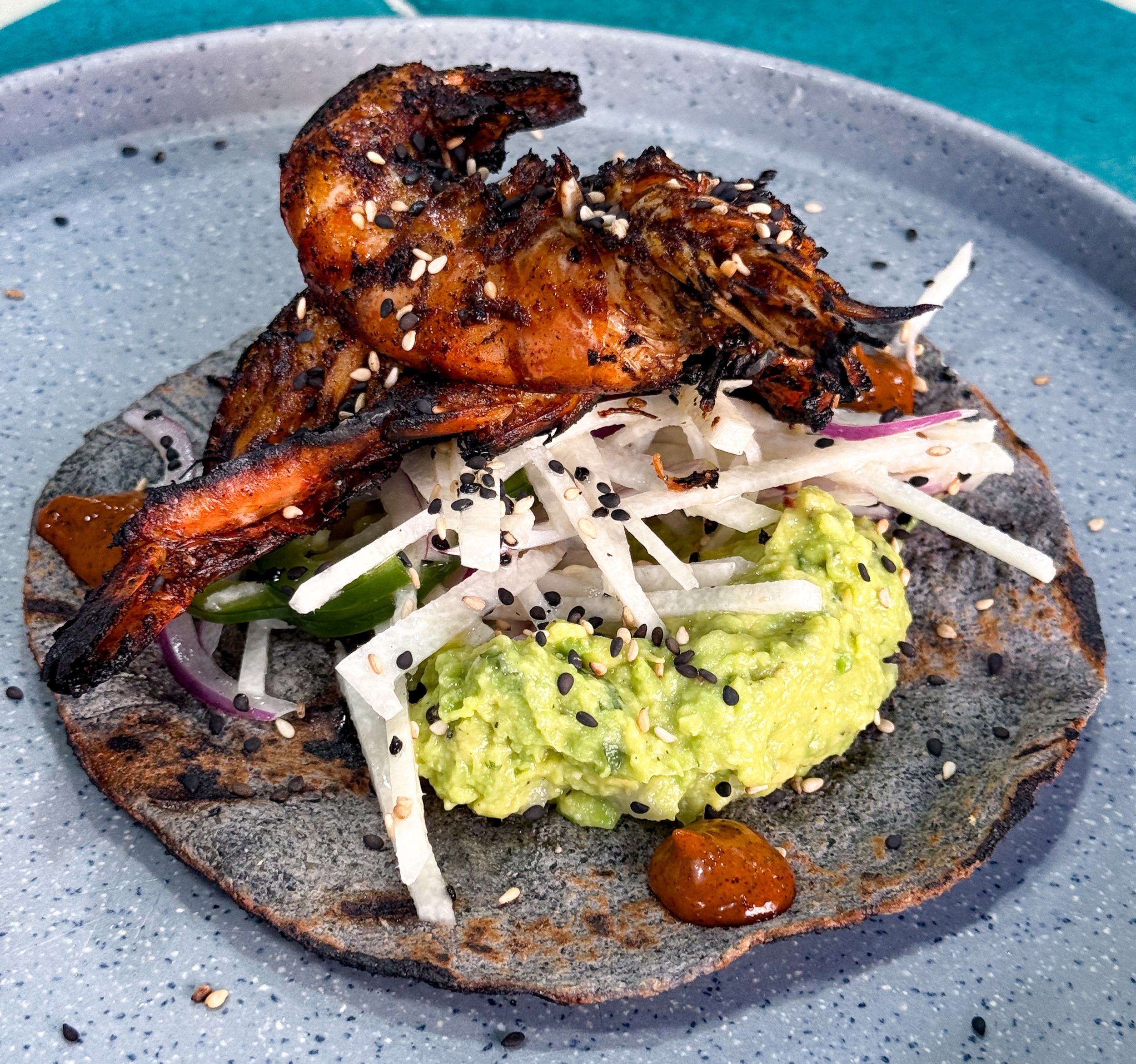 Tacos Camaron Zarandeado Baja Norte Food Bar