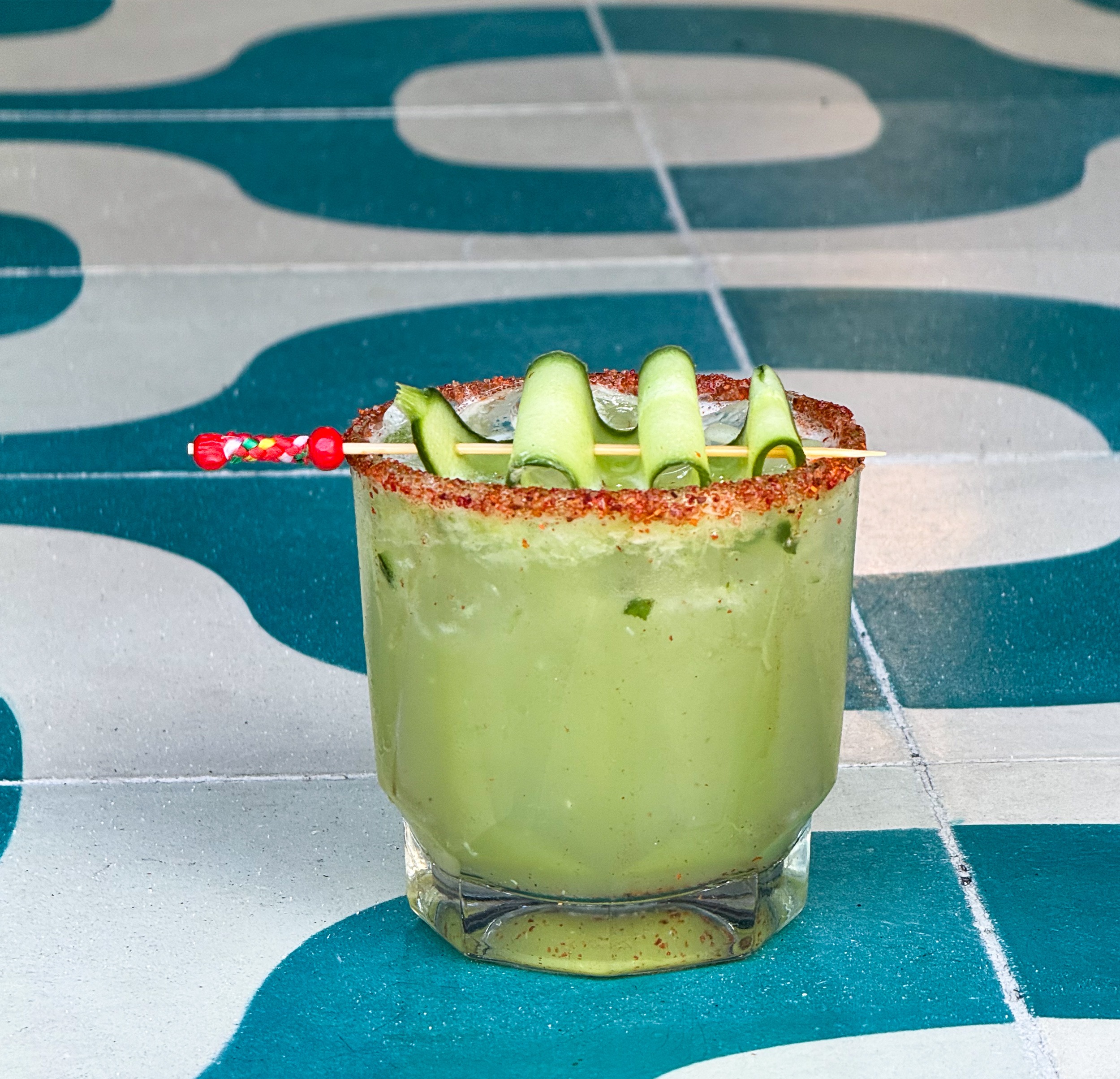 Margarita Jalapeño de Pepino (Cucumber Jalapeño Margarita) Baja Norte Food Bar