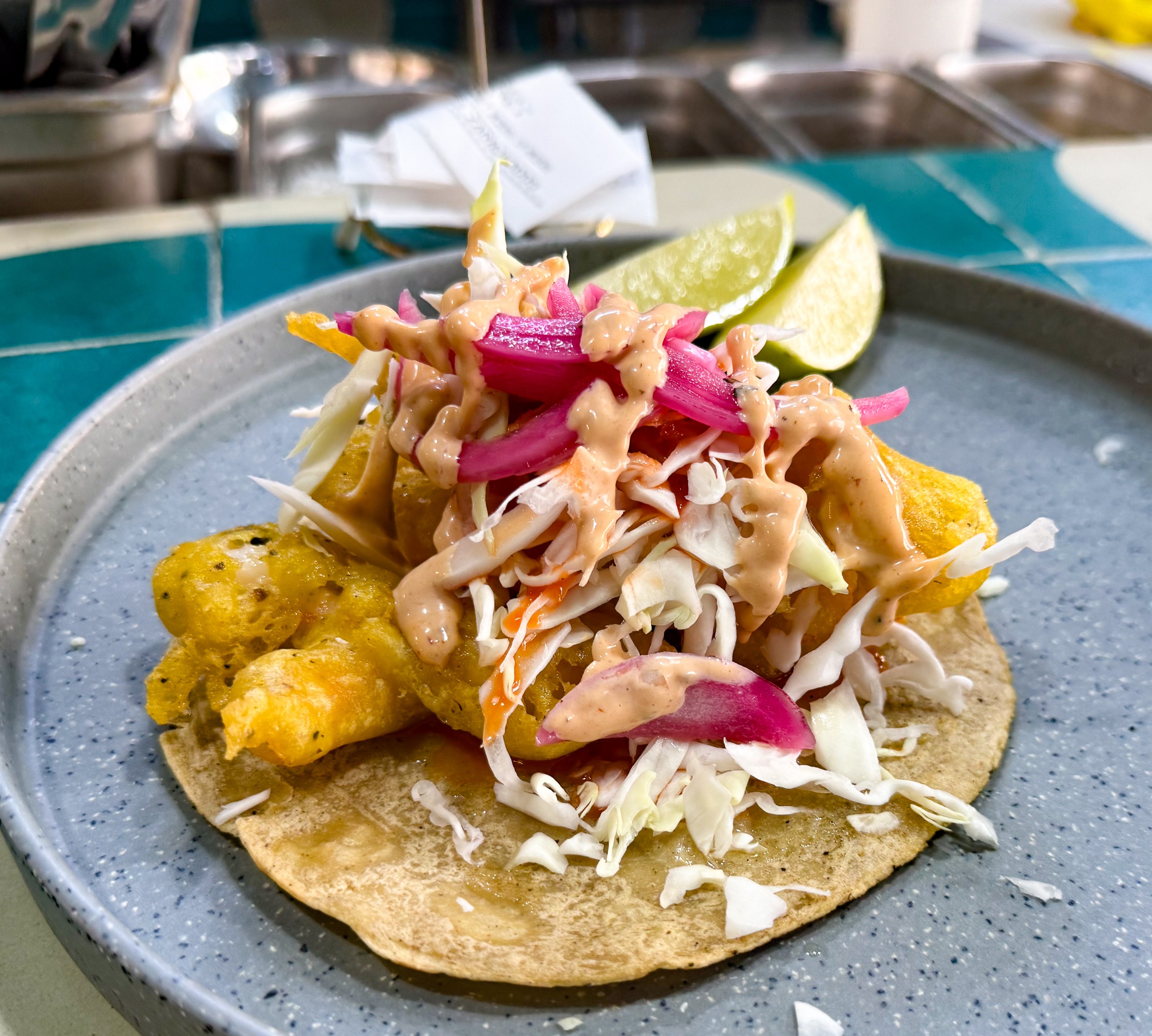 Pescado Capeado Estilo Ensenada (Fish Tacos Ensenada Style) Baja Norte Food Bar