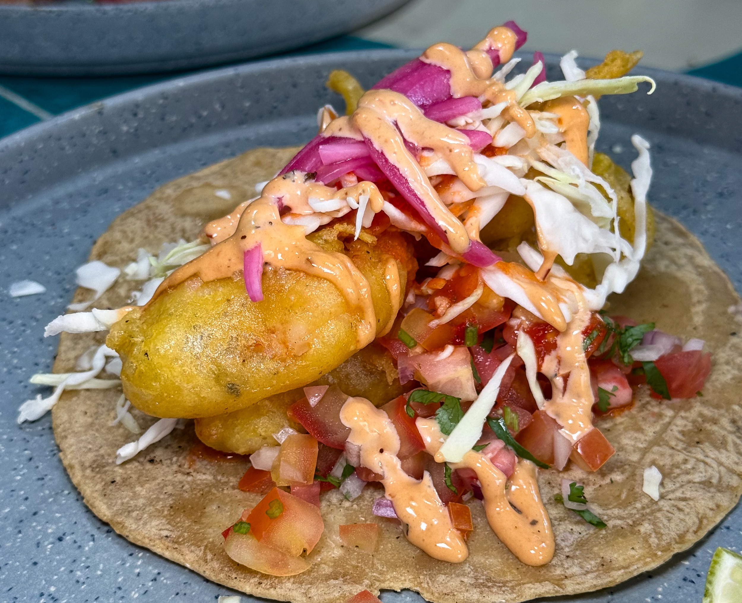Pescado Capeado Estilo Ensenada (Fish Tacos Ensenada Style) Baja Norte Food Bar