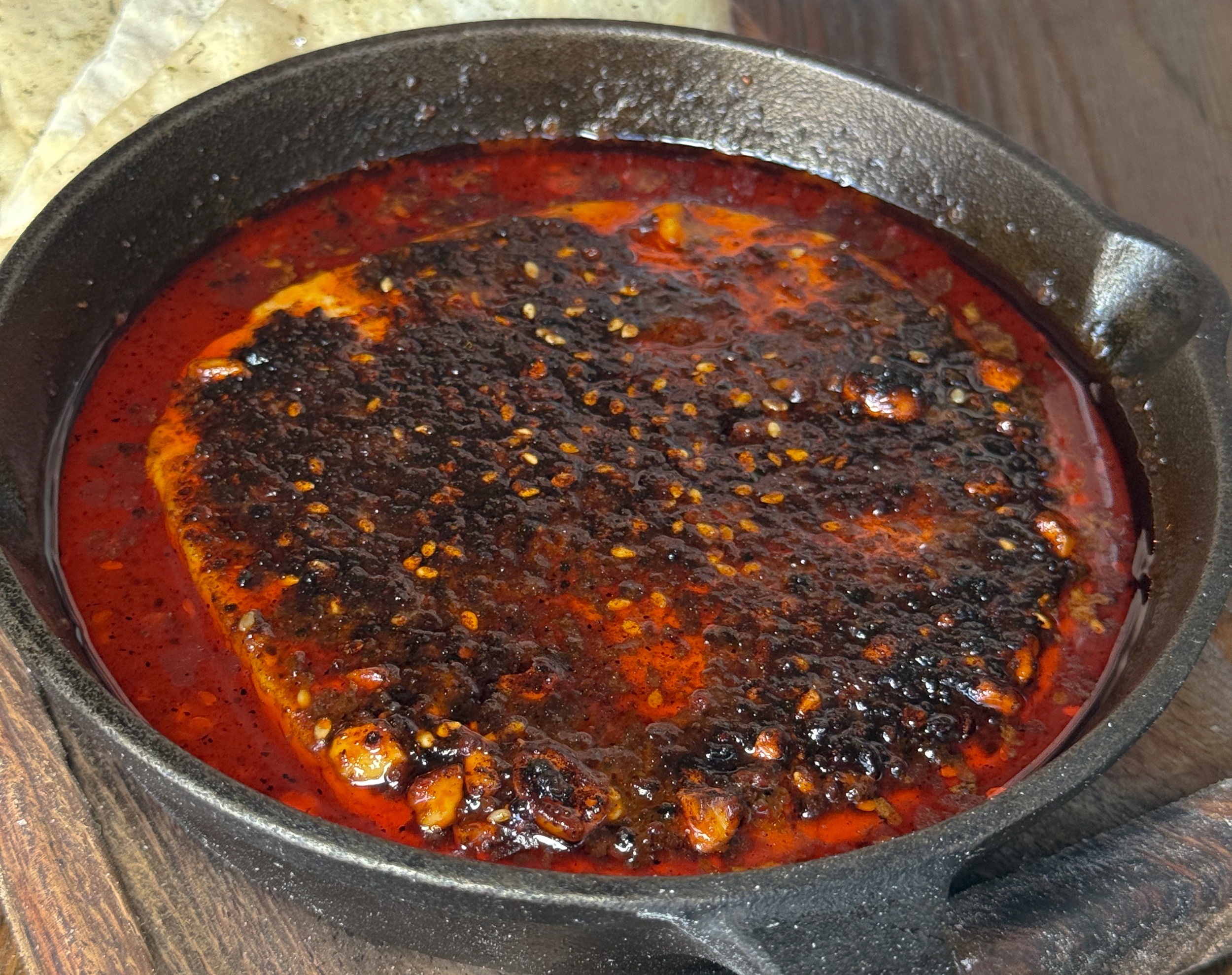 Baked Panela in Morita Chile Pesto & Tomate Pizzeria